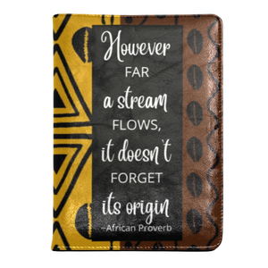 Flowing Stream-African Proverbs 100 pg. Deluxe PU Leather Journal