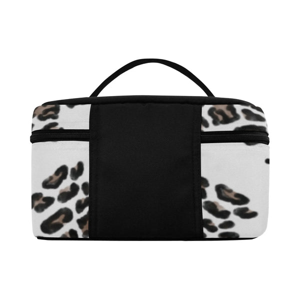 Animal Print Melanin Queen Cosmetics Case, Afrocentric Makeup Bag, Travel Train case